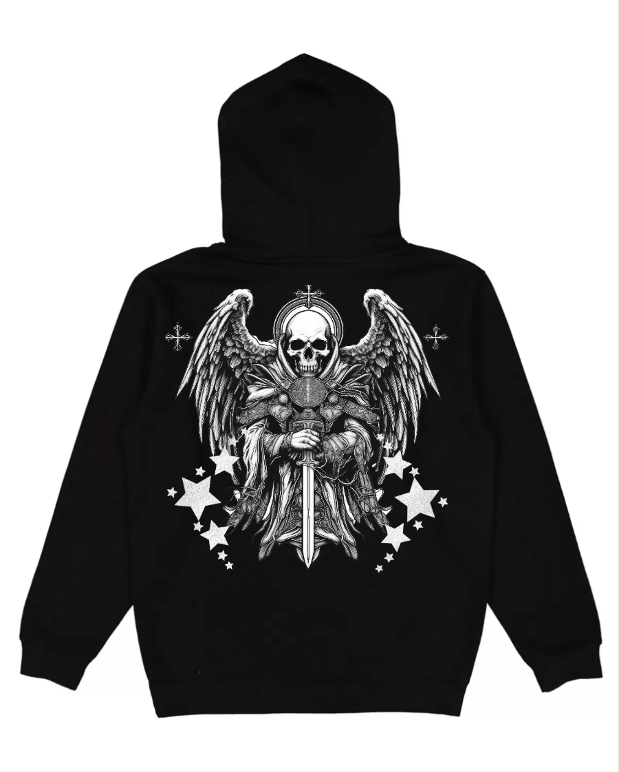 LUX EST VITA BLACK HOODIE
